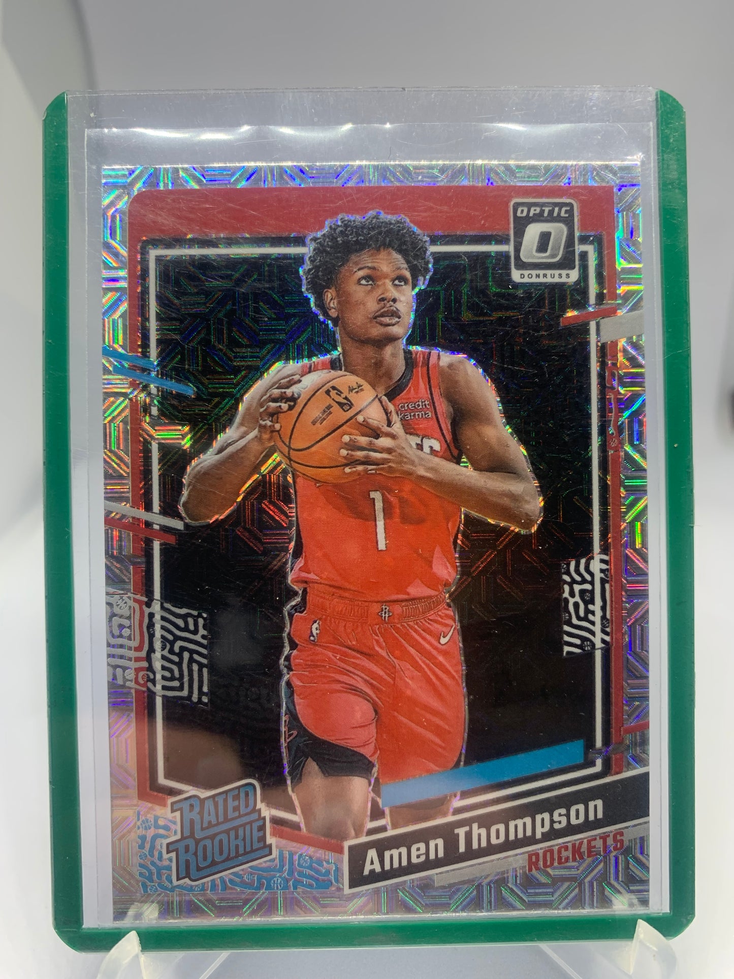2023-24 Donruss Optic Basketball - Amen Thompson ‘Rated Rookie’ Mojo SP Prizm RC