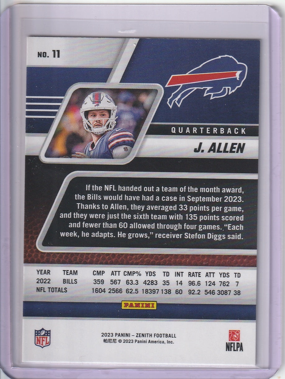 2023 Panini Zenith Football - Josh Allen