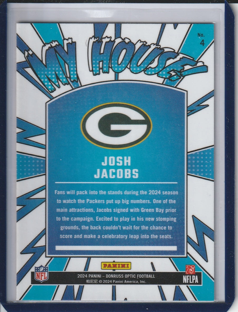 2024 Panini Donruss Optic Football - Josh Jacobs 'My House!'