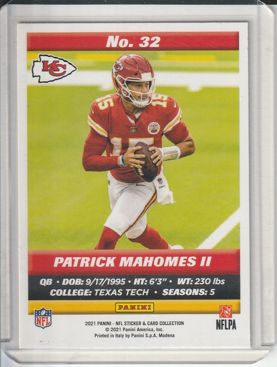 2021 Panini NFL Sticker & Card Collection - Patrick Mahomes II