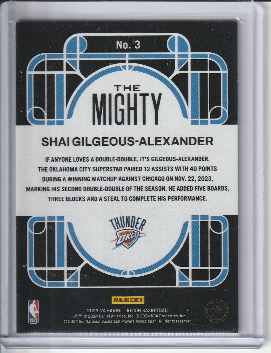 2023-24 Panini Recon Basketball - Shai Gilgeous-Alexander 'The Mighty'