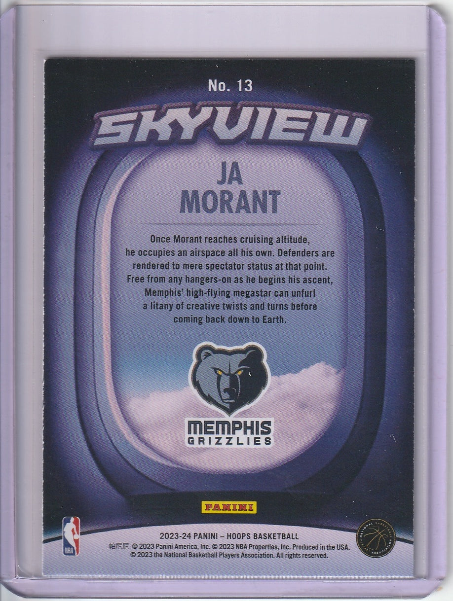 2023-24 Panini Hoops Basketball - Ja Morant 'Skyview'