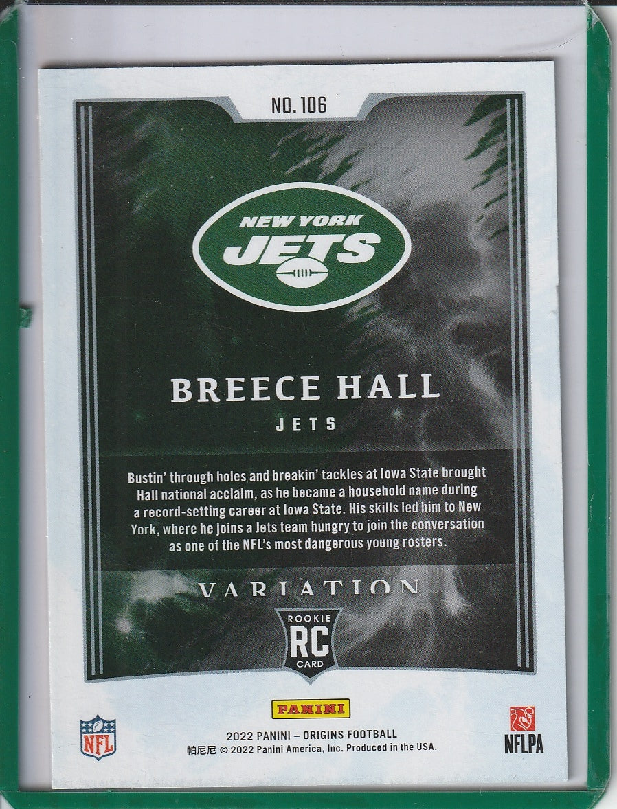 2022 Panini Origins Football - Breece Hall RC Rookie 'Variation'