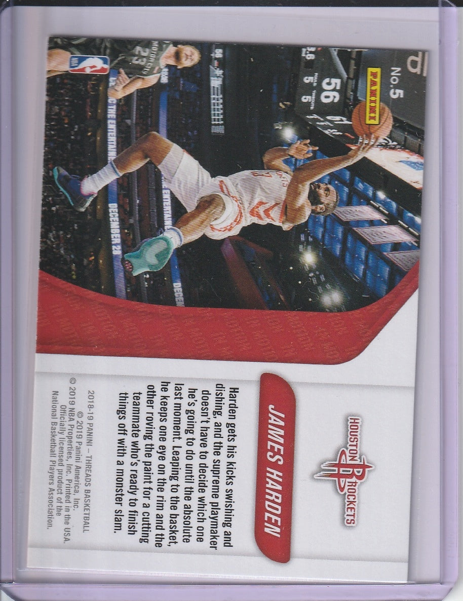 2018-19 Panini Threads Basketball - James Harden 'In Motion'