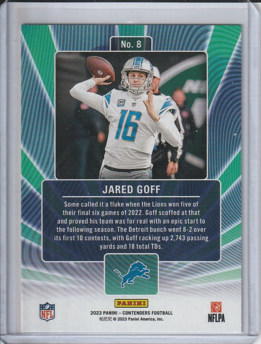 2023 Panini Contenders Football - Jared Goff 'Winning Ticket'