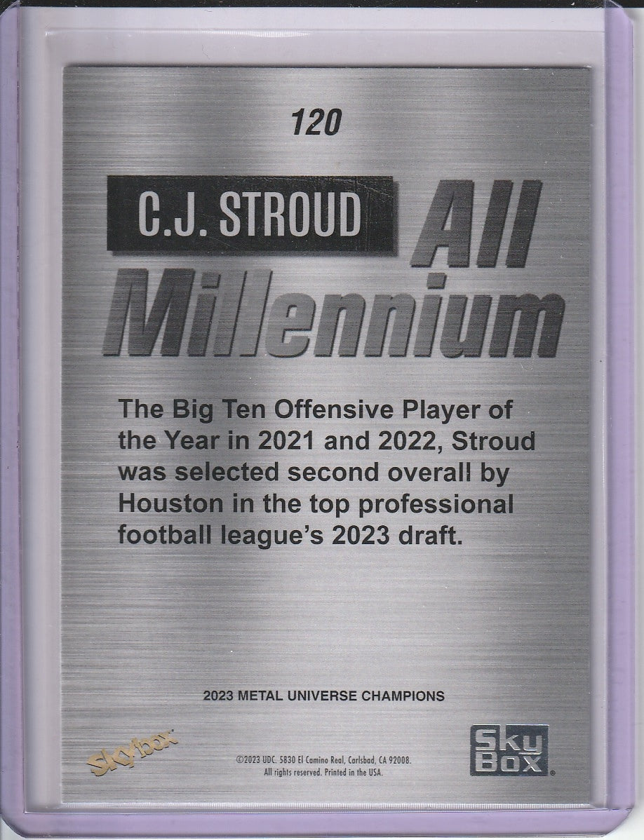 2023 Skybox Metal Universe - CJ Stroud 'All Millennium' Rookie