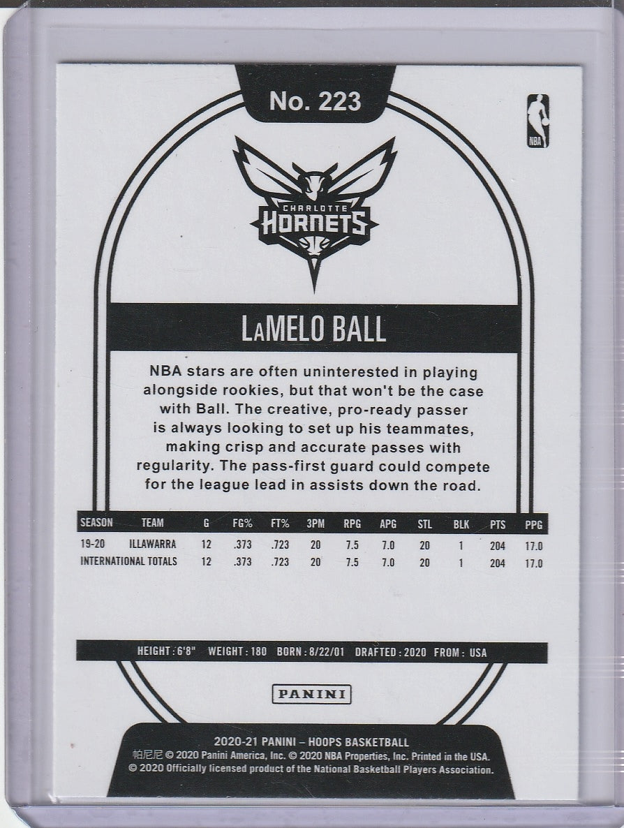 2020-21 Panini Hoops Basketball - LaMelo Ball RC Rookie