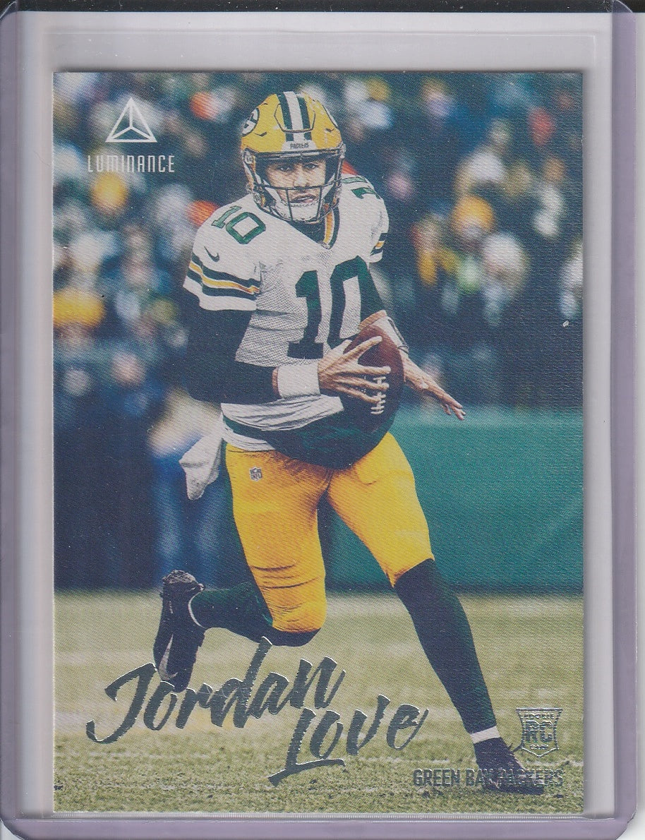 2020 Panini Chronicles Luminance Football - Jordan Love Rookie RC