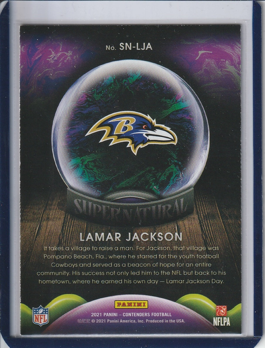 2021 Panini Contenders Football - Lamar Jackson 'Supernatural'