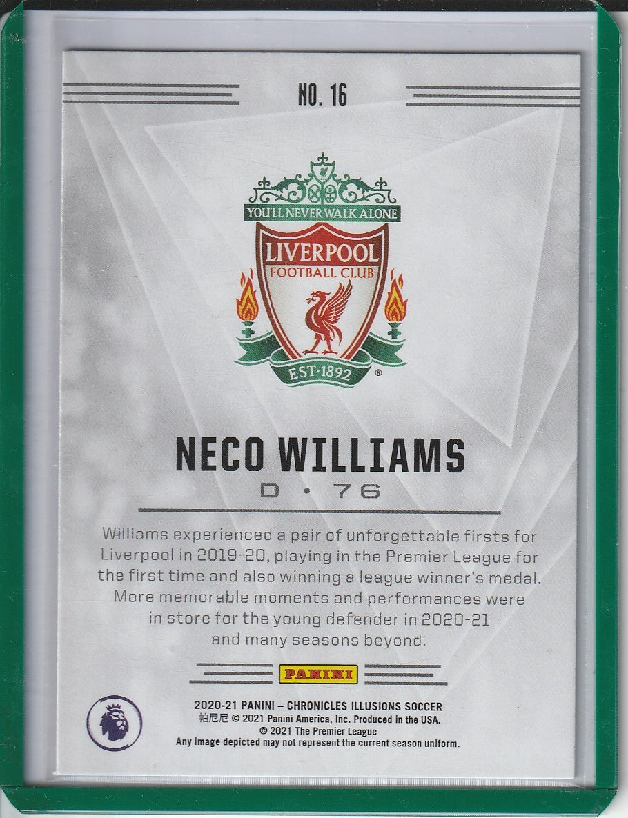2020-21 Panini Chronicles Illusions Soccer - Neco Williams RC Rookie