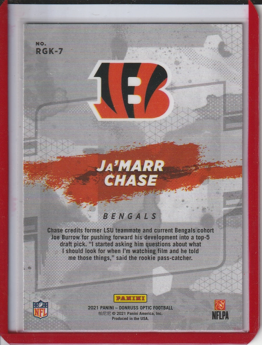 2021 Panini Donruss Optic Football - JaMarr Chase 'Rookie Gridiron Kings' RC