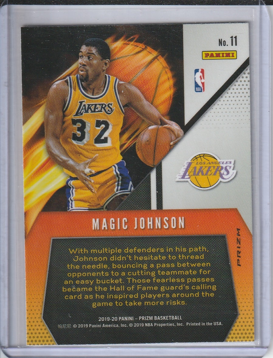 2019-20 Panini Prizm Basketball - Magic Johnson 'Fearless' Silver Prizm