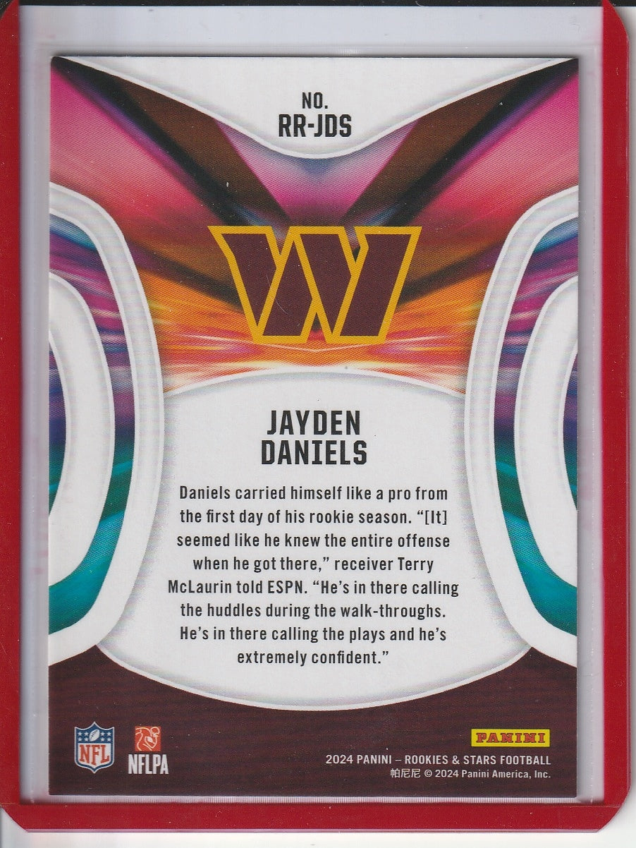 2024 Panini Rookies and Stars Football - Jayden Daniels 'Rookie Rush' RC