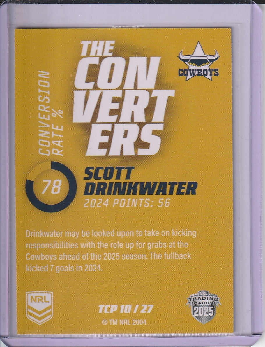 2025 NRL Traders - Scott Drinkwater 'The Converters' Gold Parallel