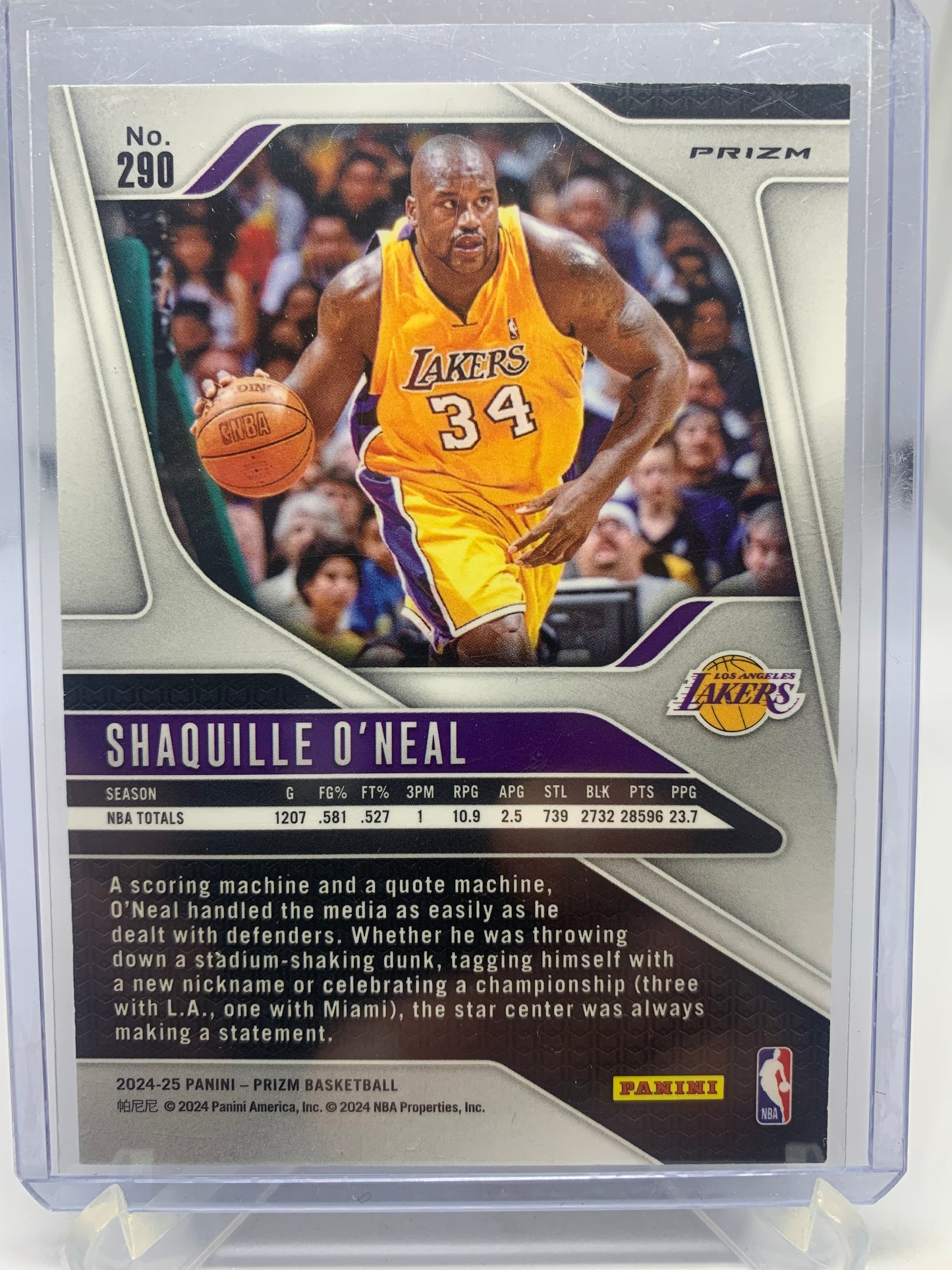 2024-25 Panini Prizm Basketball - Shaquille O’Neal ‘Legends’ Silver Prizm Holo