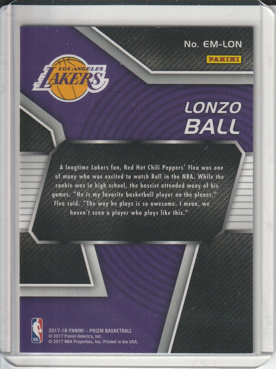 2017-18 Panini Prizm Basketball - Lonzo Ball 'Emergent' RC Rookie