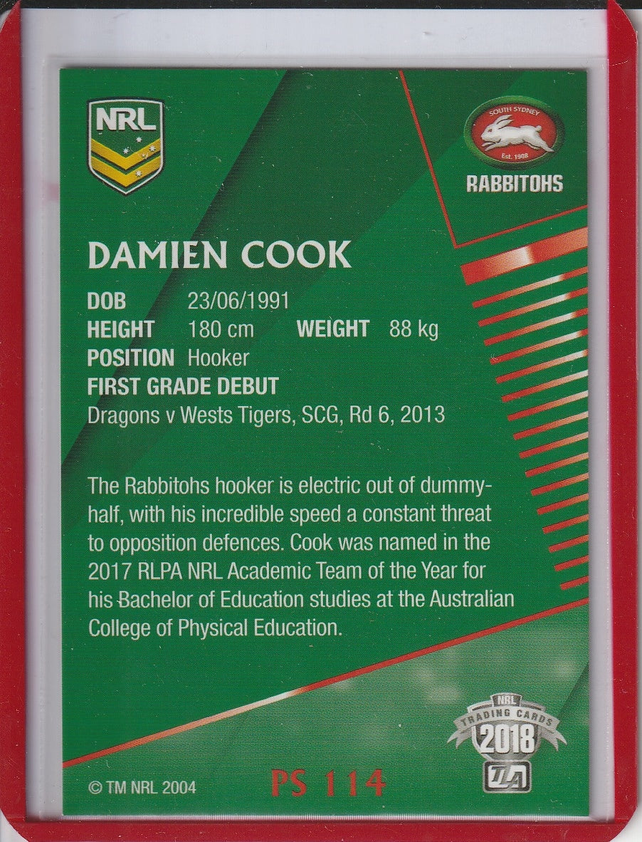 2018 NRL Traders - Damien Cook 'Silver Parallel'