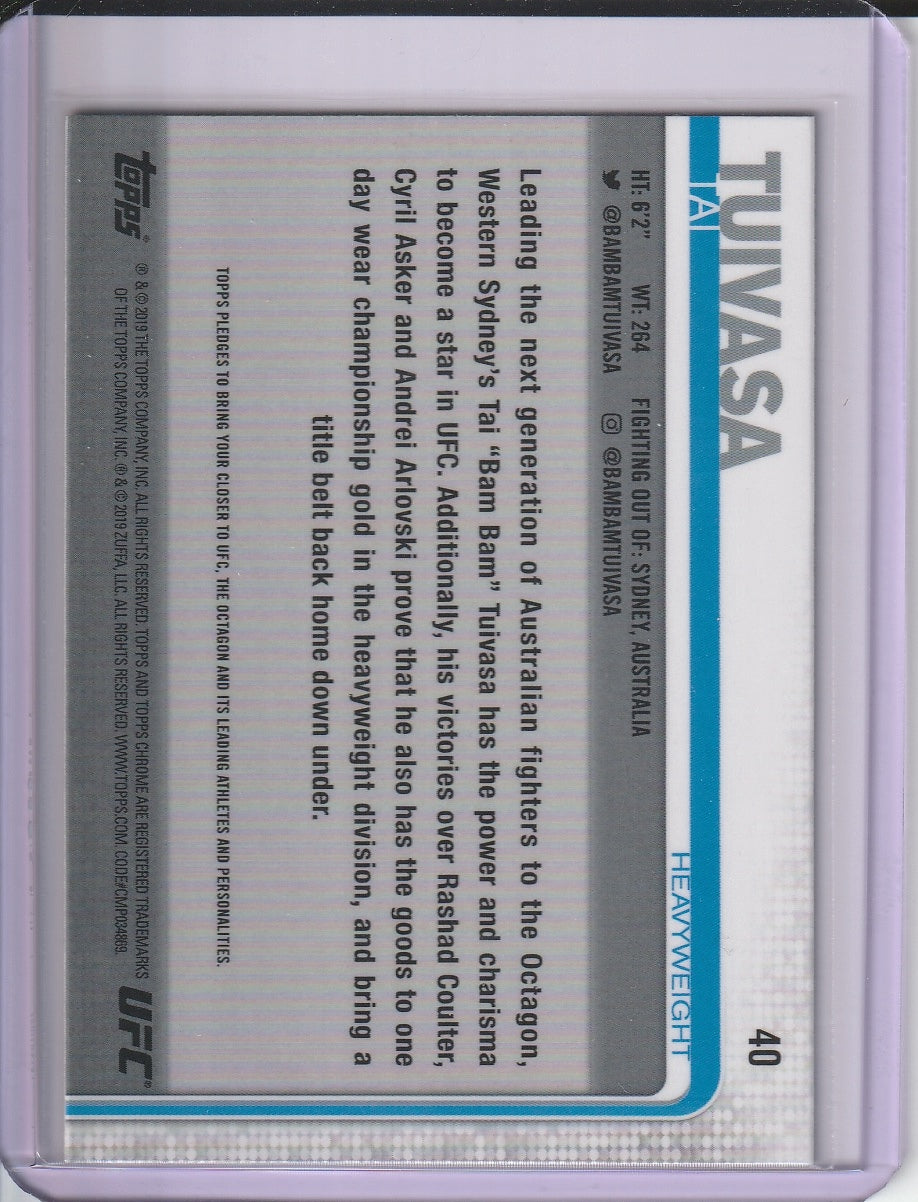 2019 Topps Chrome UFC - Tai Tuivasa