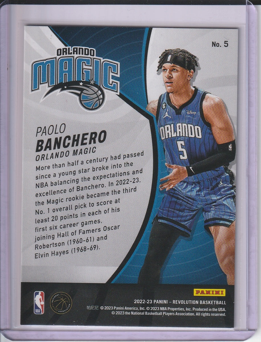 2022-23 Panini Revolution Basketball - Paolo Banchero 'Rookie Revolution' RC