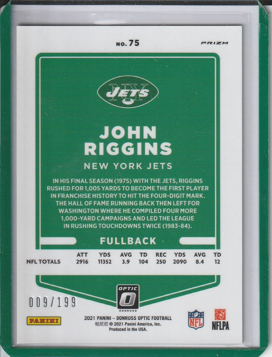 2021 Panini Donruss Optic Football - John Riggins 'Orange Prizm' /199