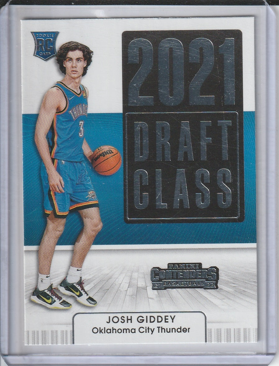 2021-22 Panini Contenders Basketball - Josh Giddey '2021 Draft Class' RC Rookie