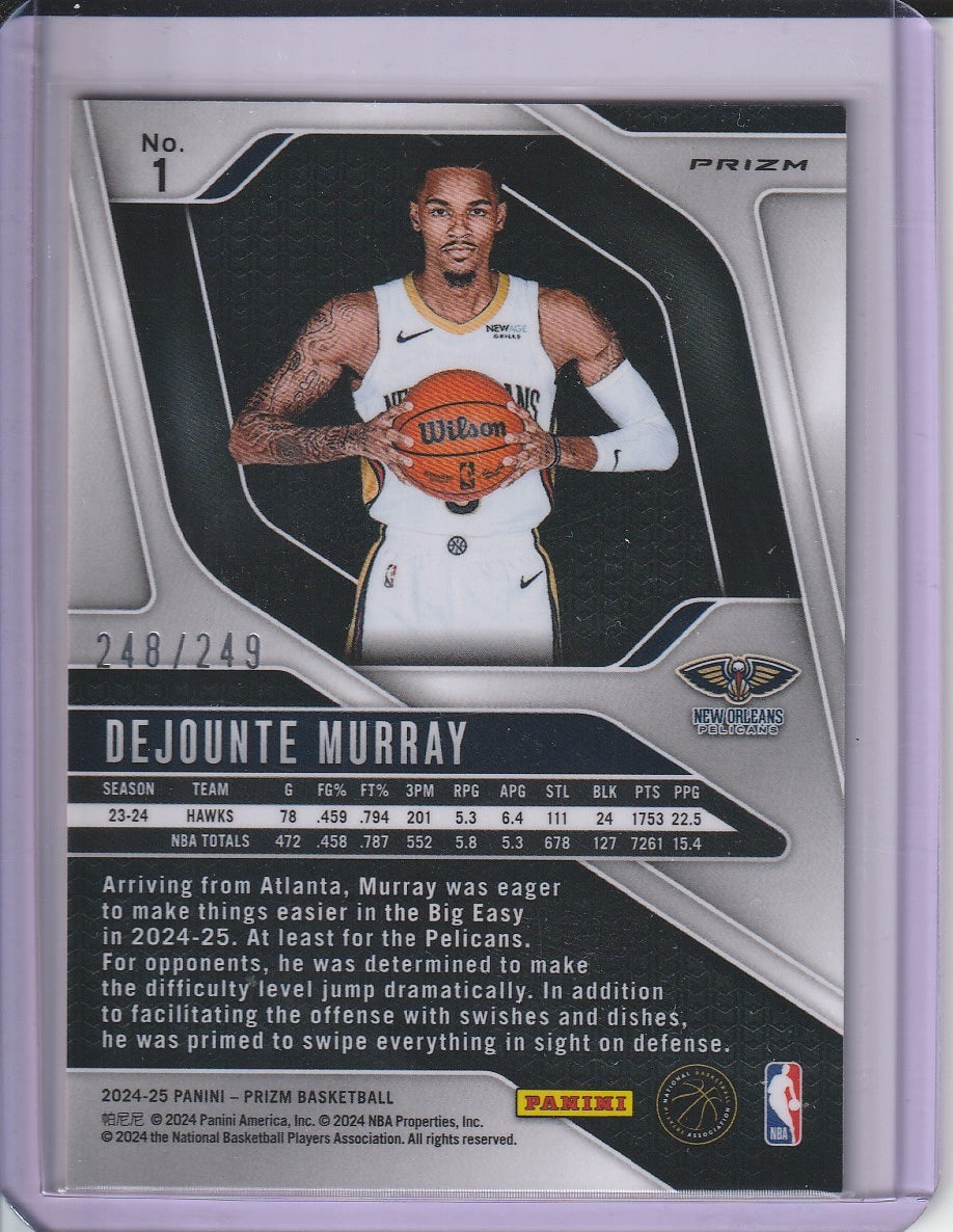 2024-25 Panini Prizm Basketball - Dejounte Murray 'Pink Prizm' /249