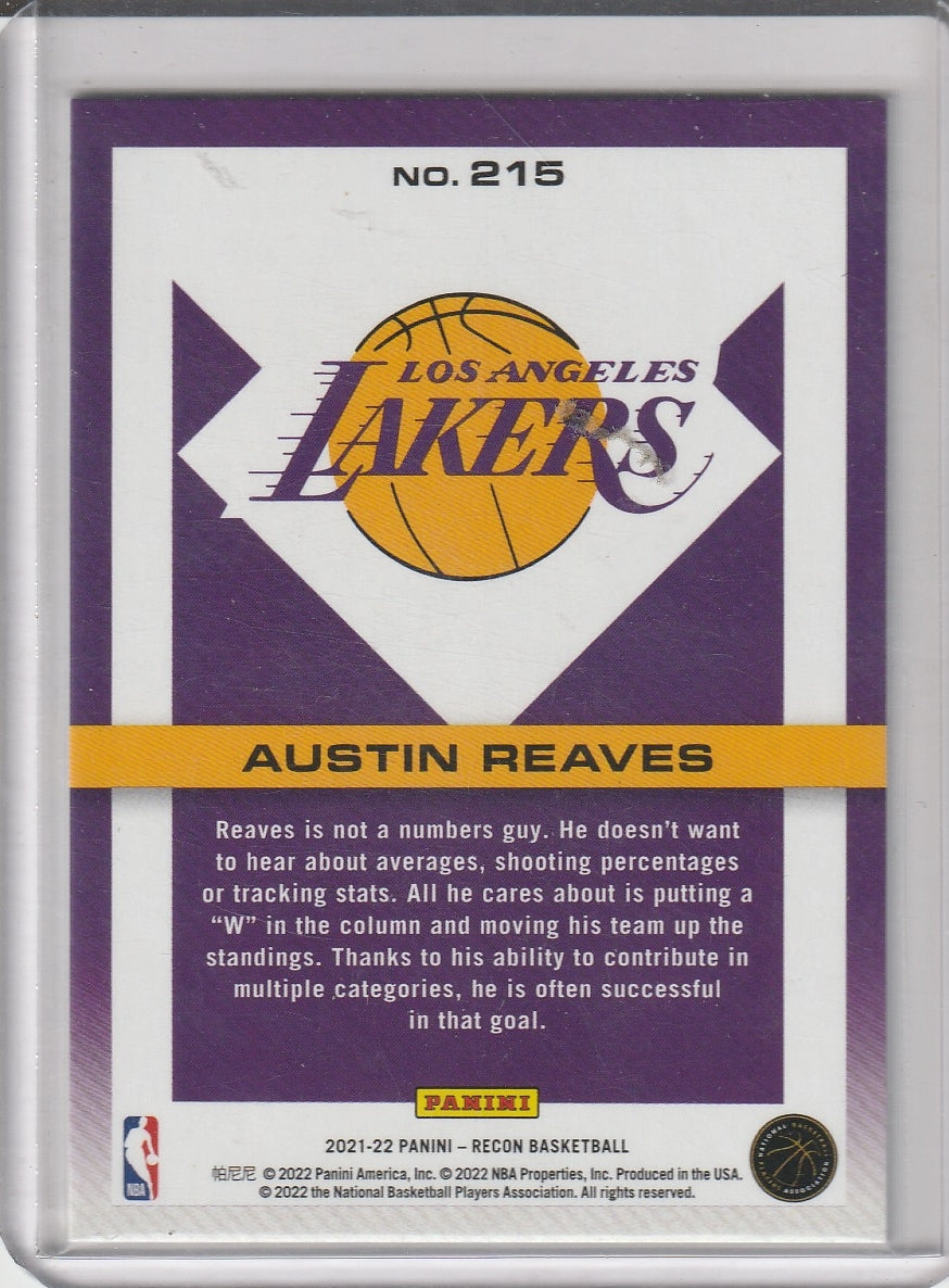 2021-22 Panini Recon Basketball - Austin Reaves RC Rookie