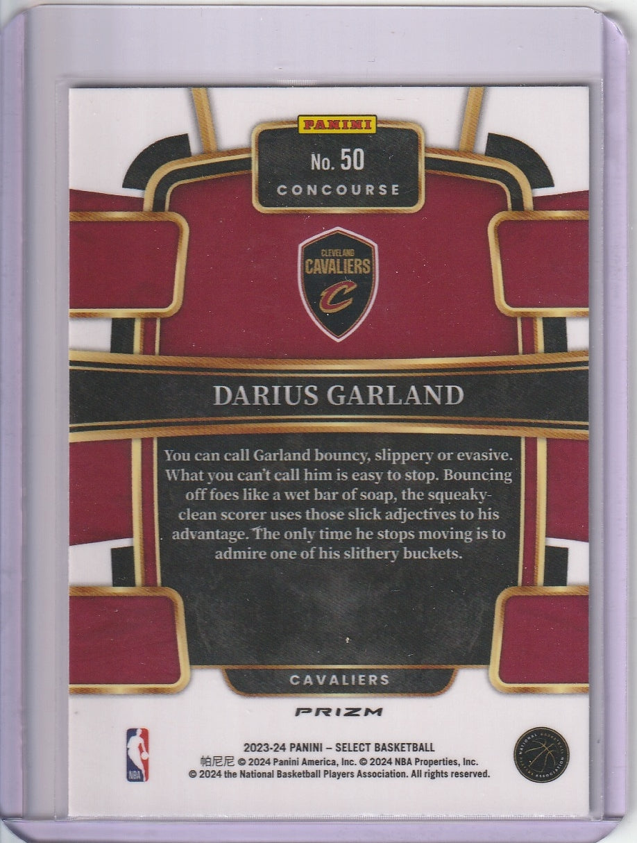 2023-24 Panini Select Basketball - Darius Garland 'Silver Prizm Holo'