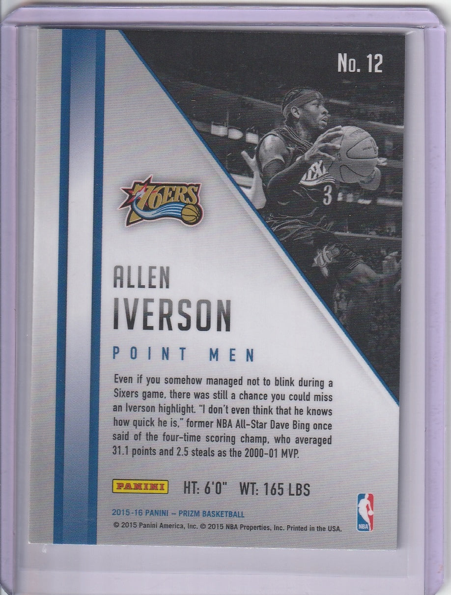 2015-16 Panini Prizm Basketball - Allen Iverson 'Point Men'