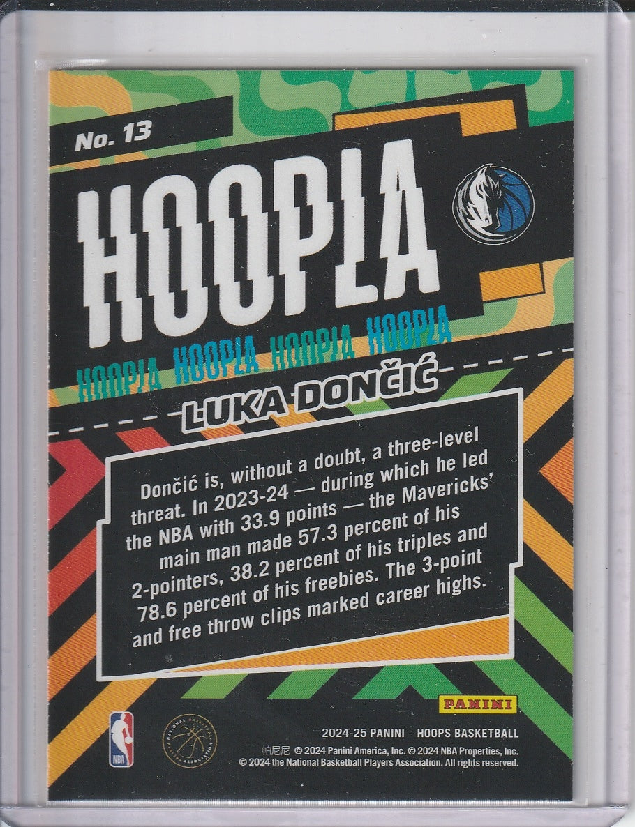2024-25 Panini Hoops Basketball - Luka Doncic 'Hoopla'