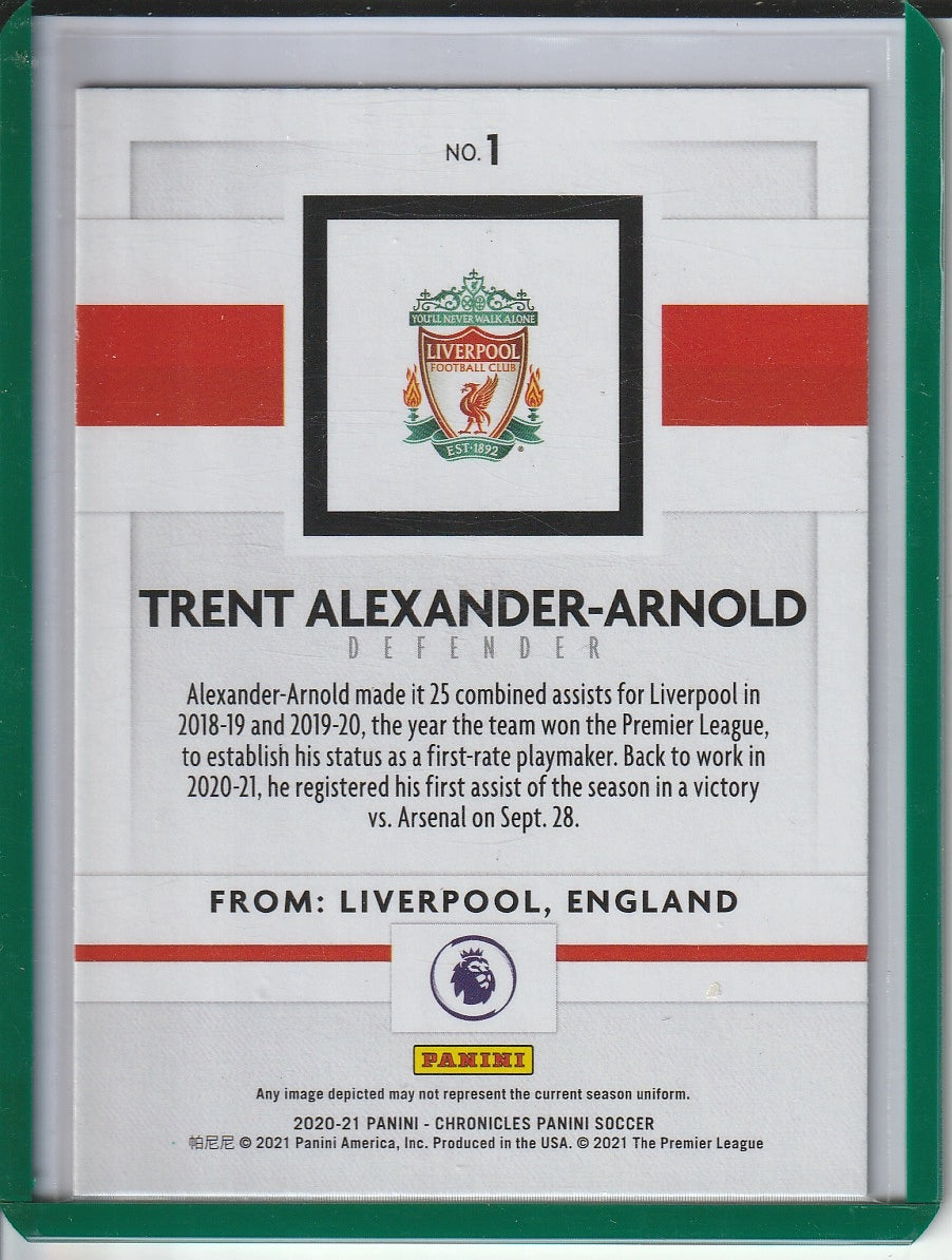 2020-21 Panini Chronicles Soccer - Trent Alexander-Arnold 'Purple Astro'