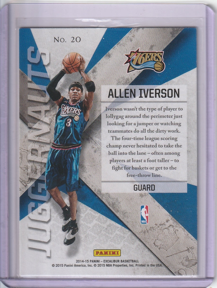 2014-15 Panini Excalibur Basketball - Allen Iverson 'Jugernauts'
