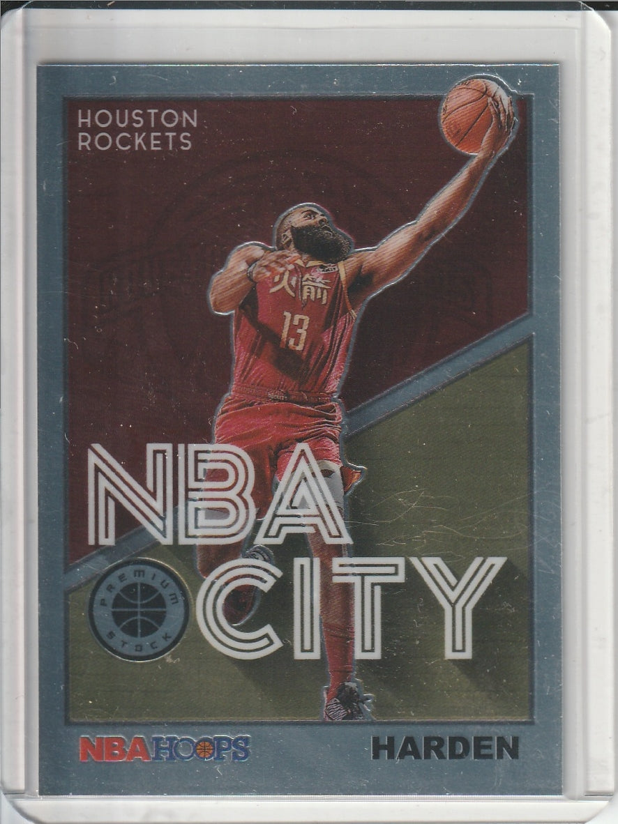 2019-20 Panini Hoops Premium Stock Basketball - James Harden 'NBA City'
