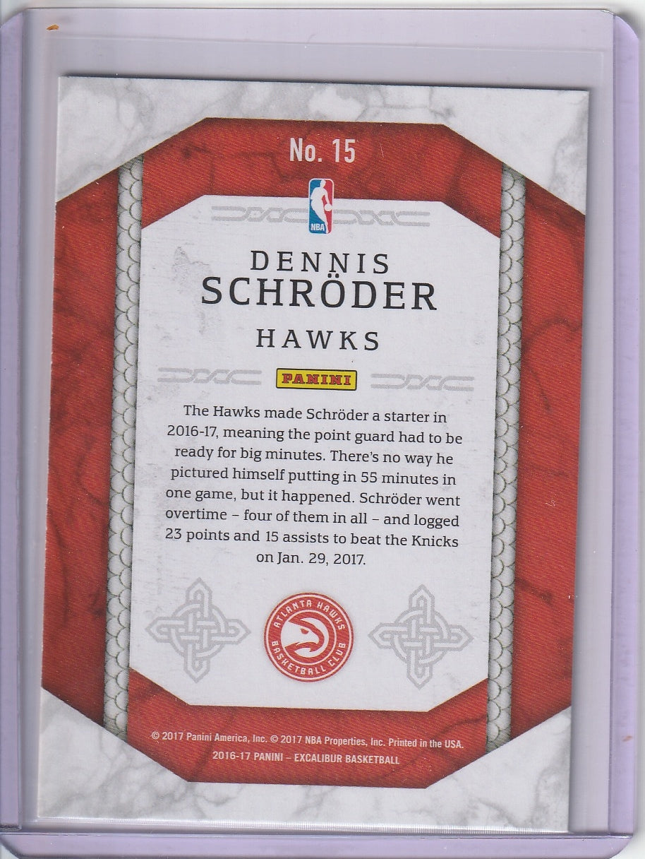 2016-17 Panini Excalibur Basketball - Dennis Schroder 'Run the Gauntlet'
