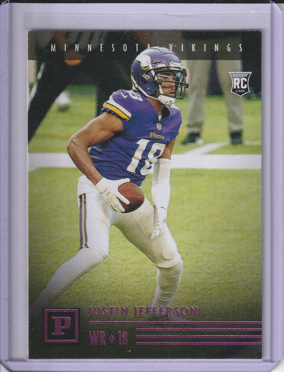 2020 Panini Chronicles Football - Justin Jefferson 'Pink' RC Rookie