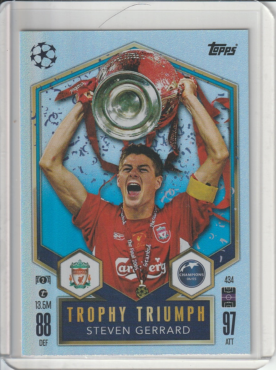 2025 Topps Match Attax - Steven Gerrad 'Trophy Triumph'