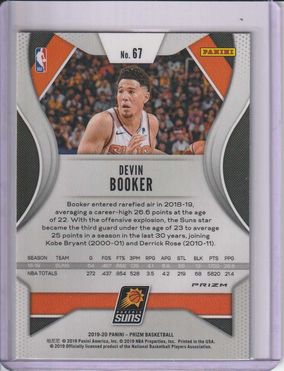 2019-20 Panini Prizm Basketball - Devin Booker 'Silver Prizm' Holo