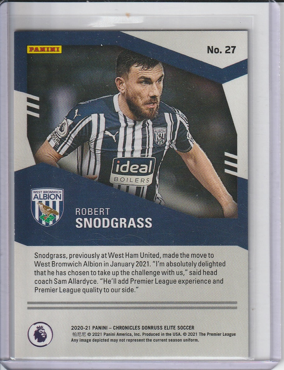 2020-21 Panini Chronicles Donruss Elite Soccer - Robert Snodgrass 'Aspirations' Blue /76