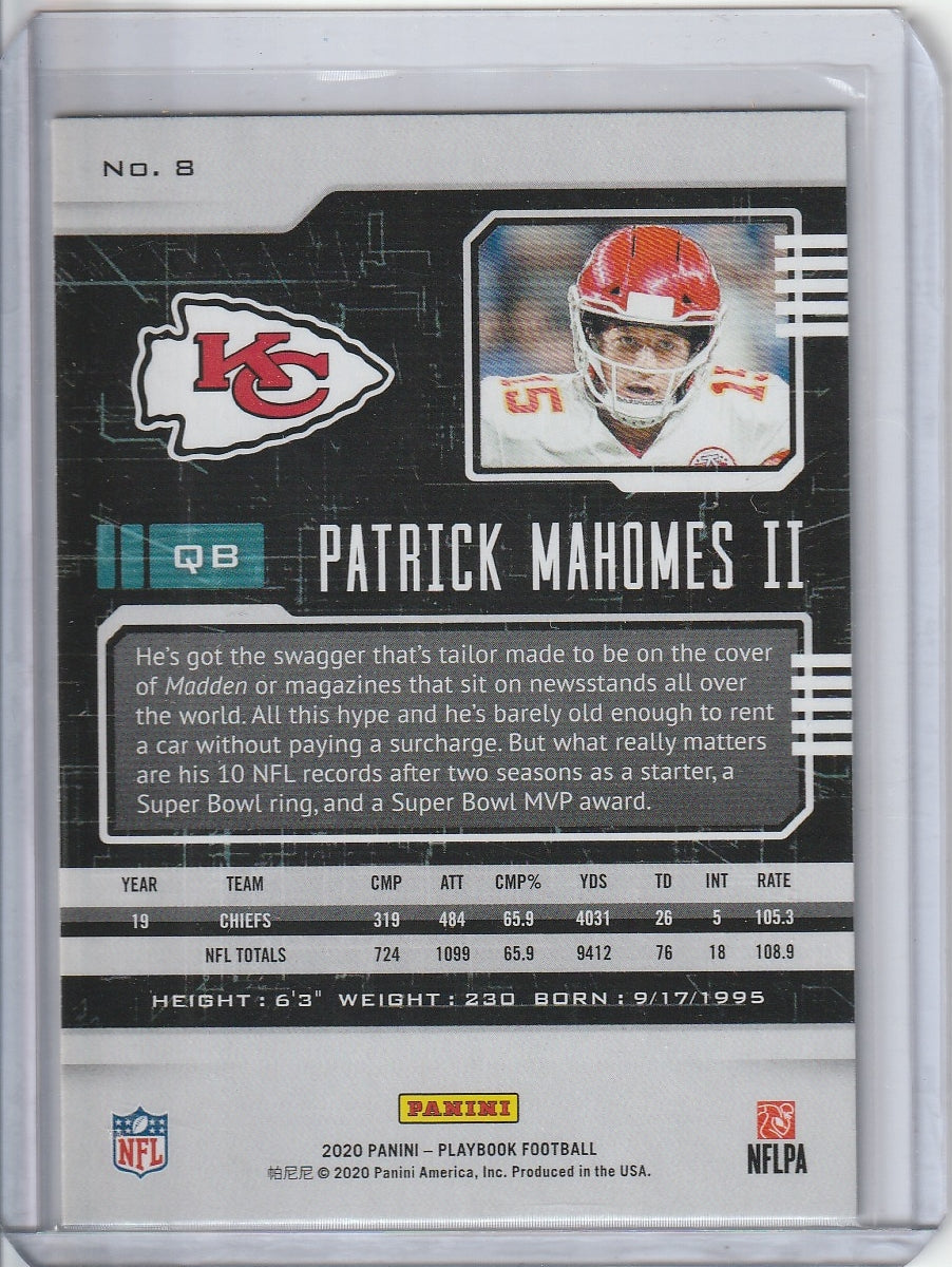 2020 Panini Playbook Football - Patrick Mahomes II