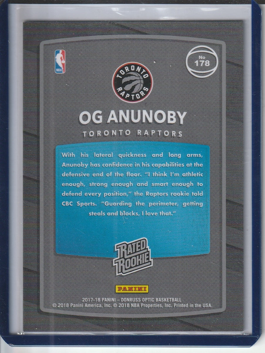 2017-18 Panini Donruss Optic Basketball - OG Anunoby 'Rated Rookie' 'Flash'
