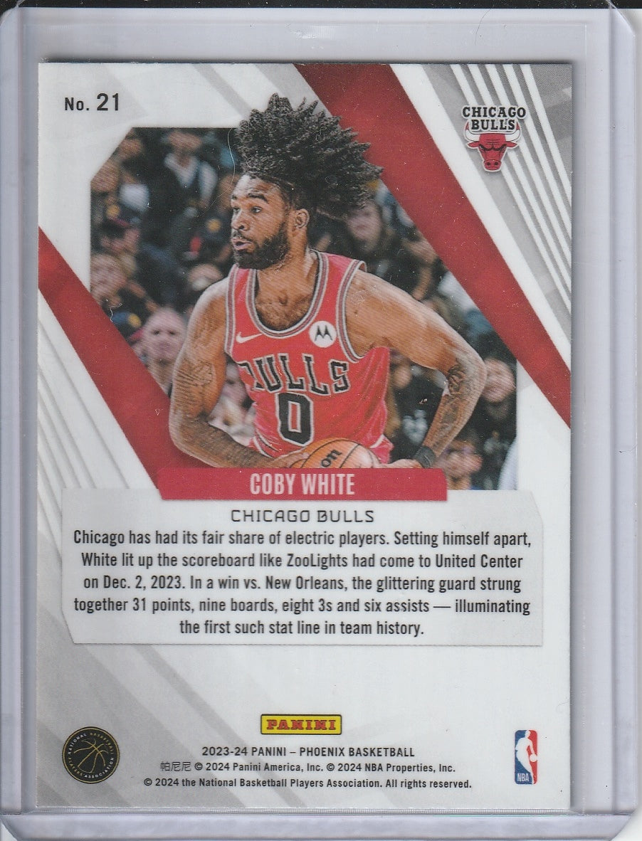 2023-24 Panini Phoenix Basketball - Coby White 'Teal Lazer'