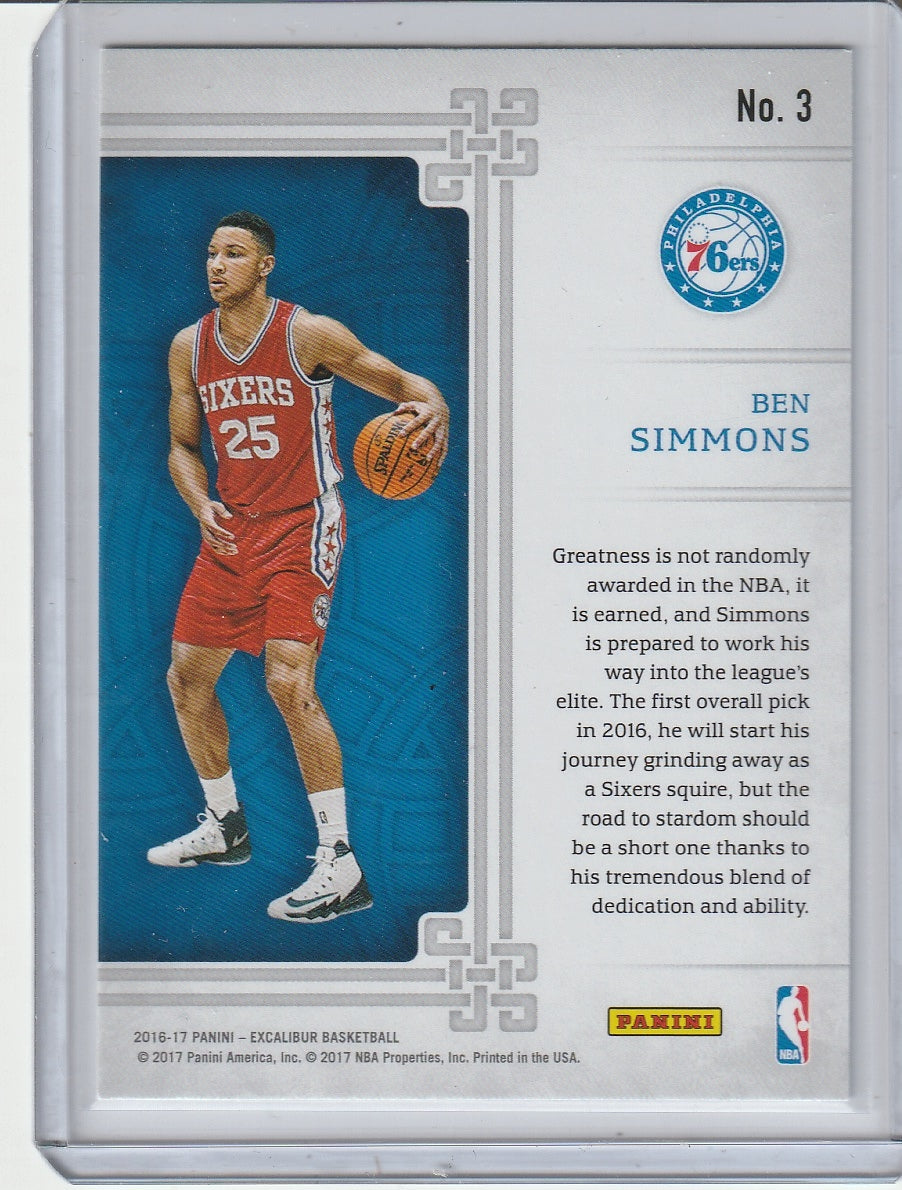 2016-17 Panini Excalibur Basketball - Ben Simmons 'Squire'