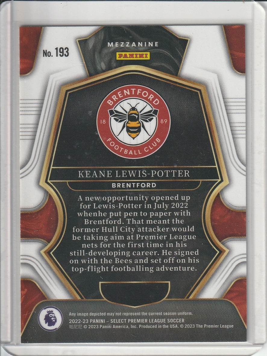 2022-23 Panini Select Premier League Soccer - Keane Lewis-Potter 'Mezzanine' RC Rookie