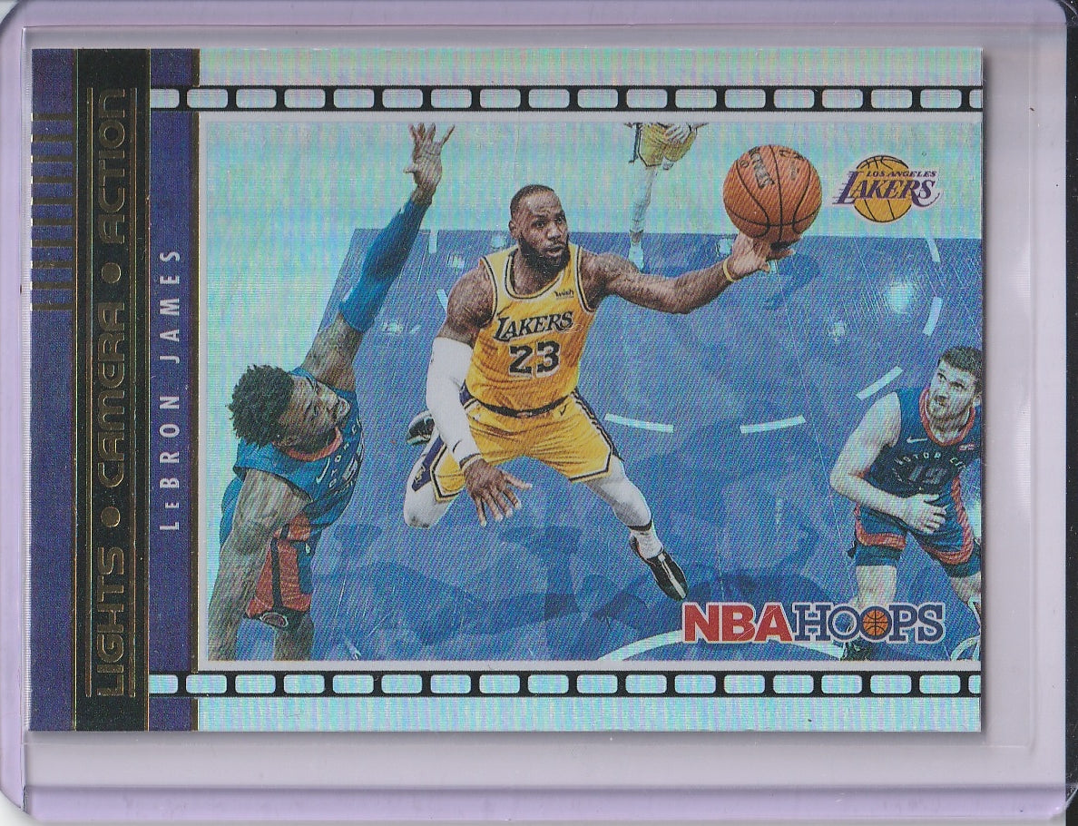 2021-22 Panini Hoops Basketball - LeBron James 'Lights, Camera, Action' Holo