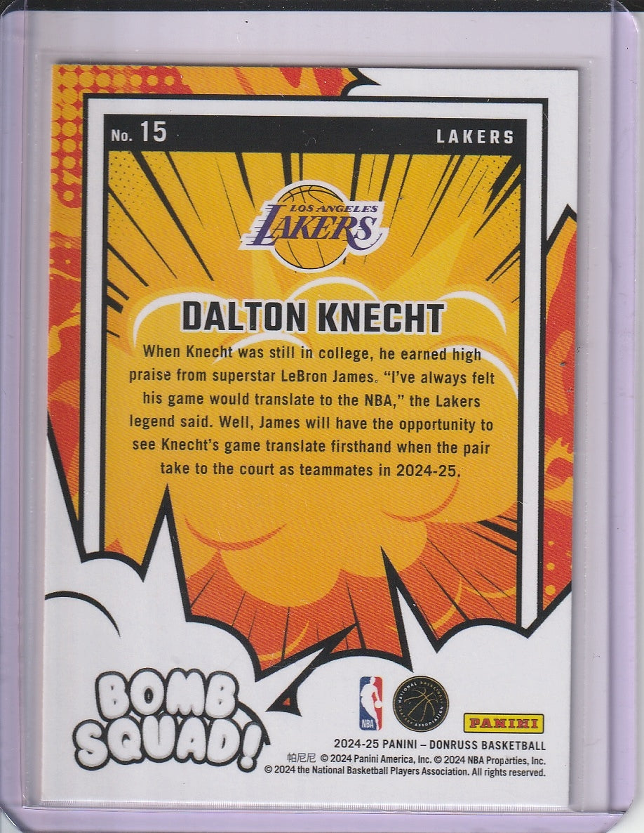 2024-25 Panini Donruss Basketball - Dalton Knecht 'Bomb Squad' RC Rookie