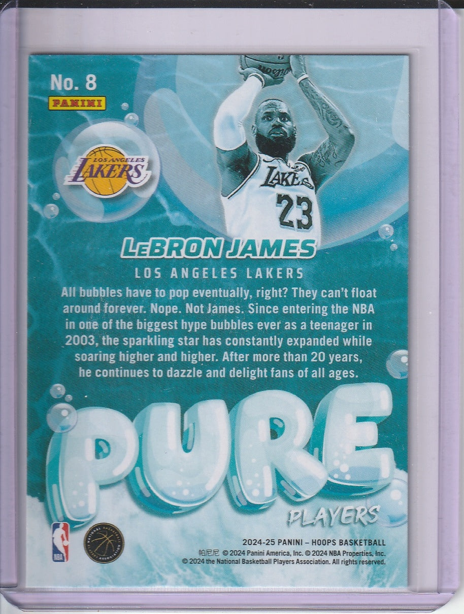 2024-25 Panini Hoops Basketball - LeBron James 'Pure Players'