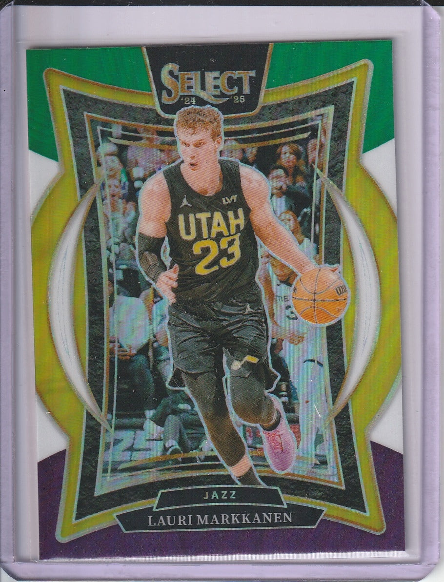 2024-25 Panini Select Basketball - Lauri Markkanen 'Green, White, Purple'