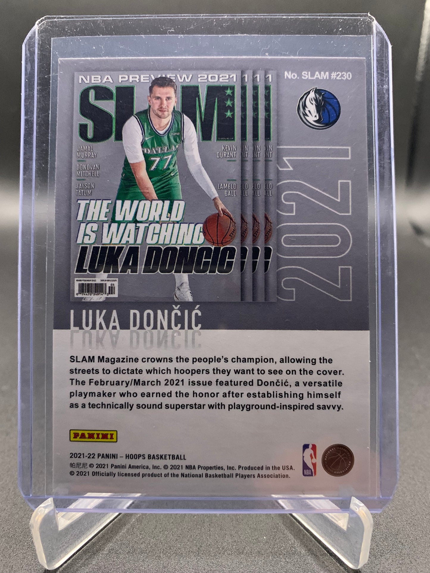 2021-22 Panini Hoops Basketball - Luka Doncic ‘Slam’