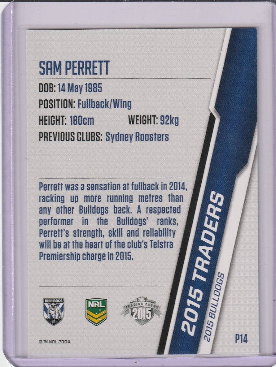 2015 NRL Traders - Sam Perrett 'Silver Parallel'
