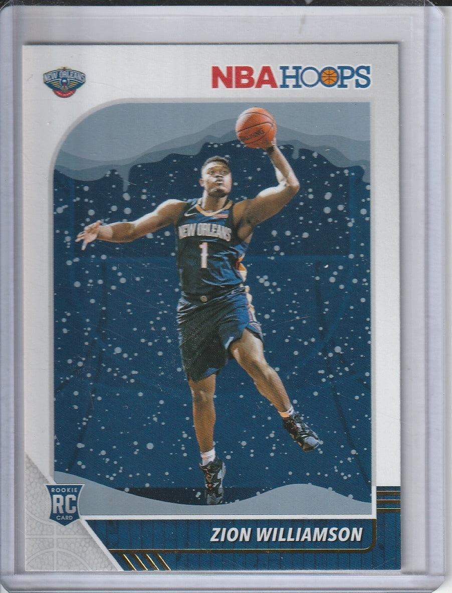 2019-20 Panini Hoops Basketball - Zion Williamson 'Winter' RC Rookie
